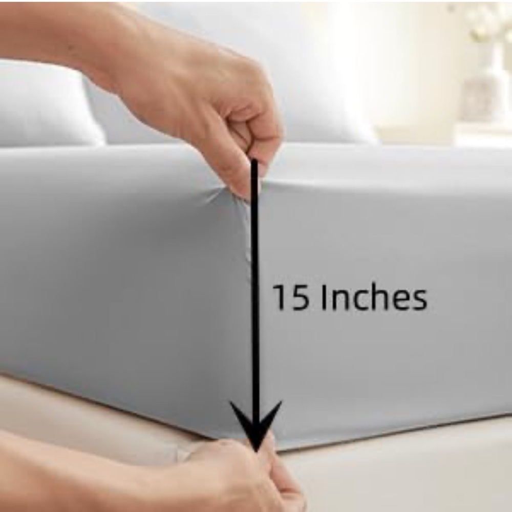 Bed Sheet Set, Extra Soft/Comfy/Shrinkage&Fade Resistant/Easy care - Picture 3 of 5